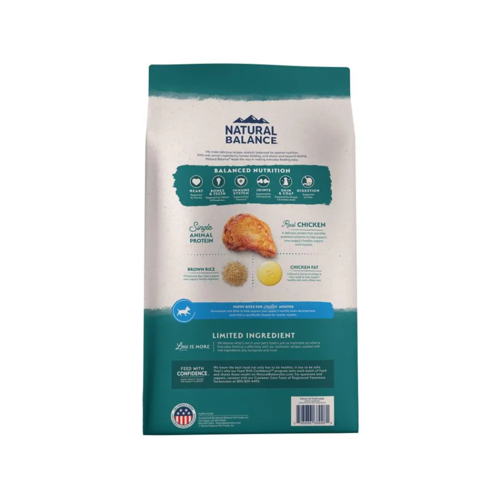 Natural Balance Pet Foods Dry Food^Natural Balance Limited Ingredient Chicken & Brown Rice Recipe Puppy Dry Dog Food, 12-lb