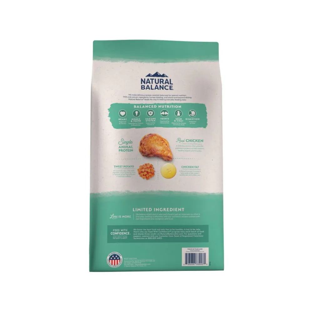 Natural Balance Pet Foods Dry Food^Natural Balance Limited Ingredient Chicken & Sweet Potato Recipe Grain-Free Dry Dog Food, 4-lb
