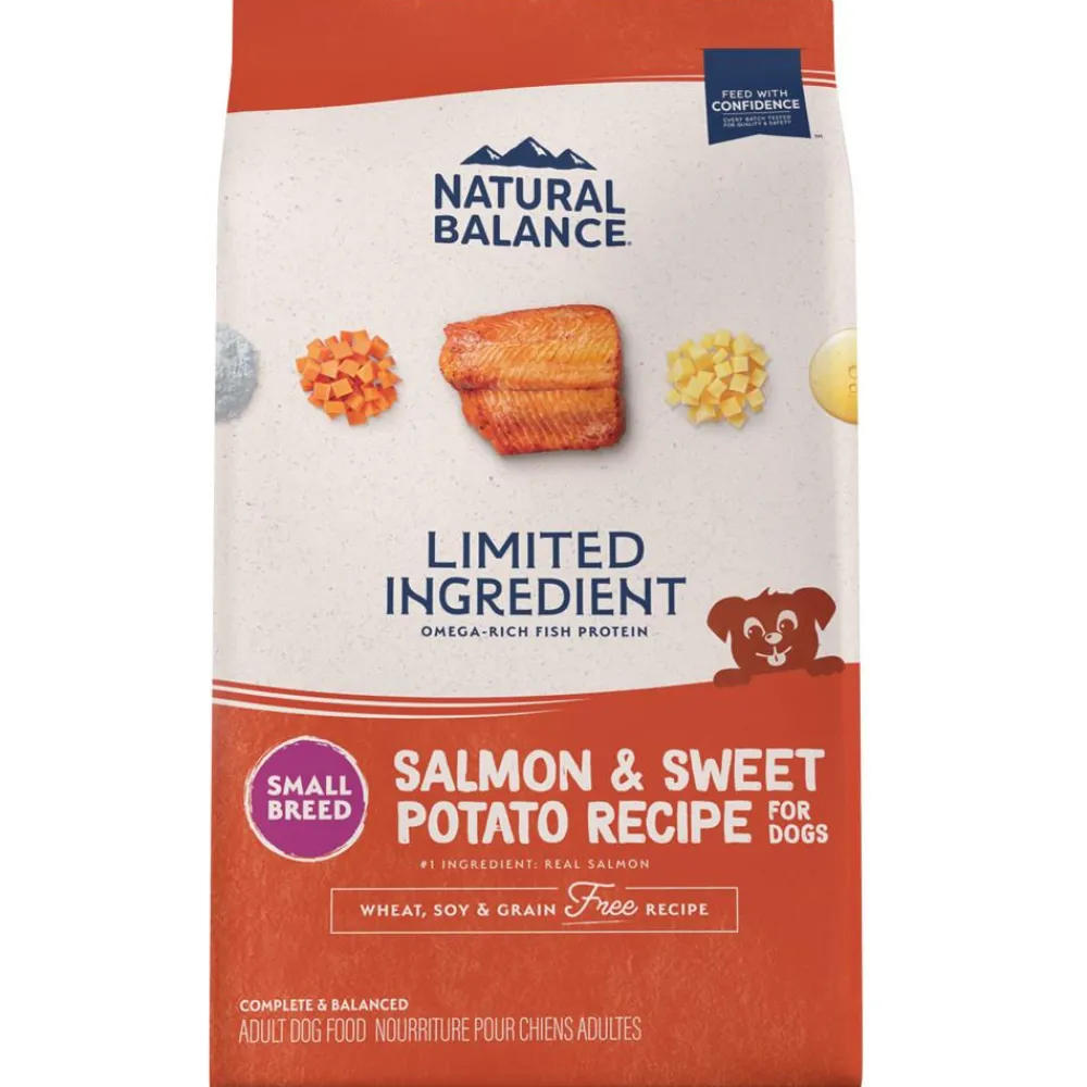 Natural Balance Pet Foods Dry Food^Natural Balance Limited Ingredient Salmon & Sweet Potato Recipe Small Breed Grain-Free Dry Dog Food, 4-lb