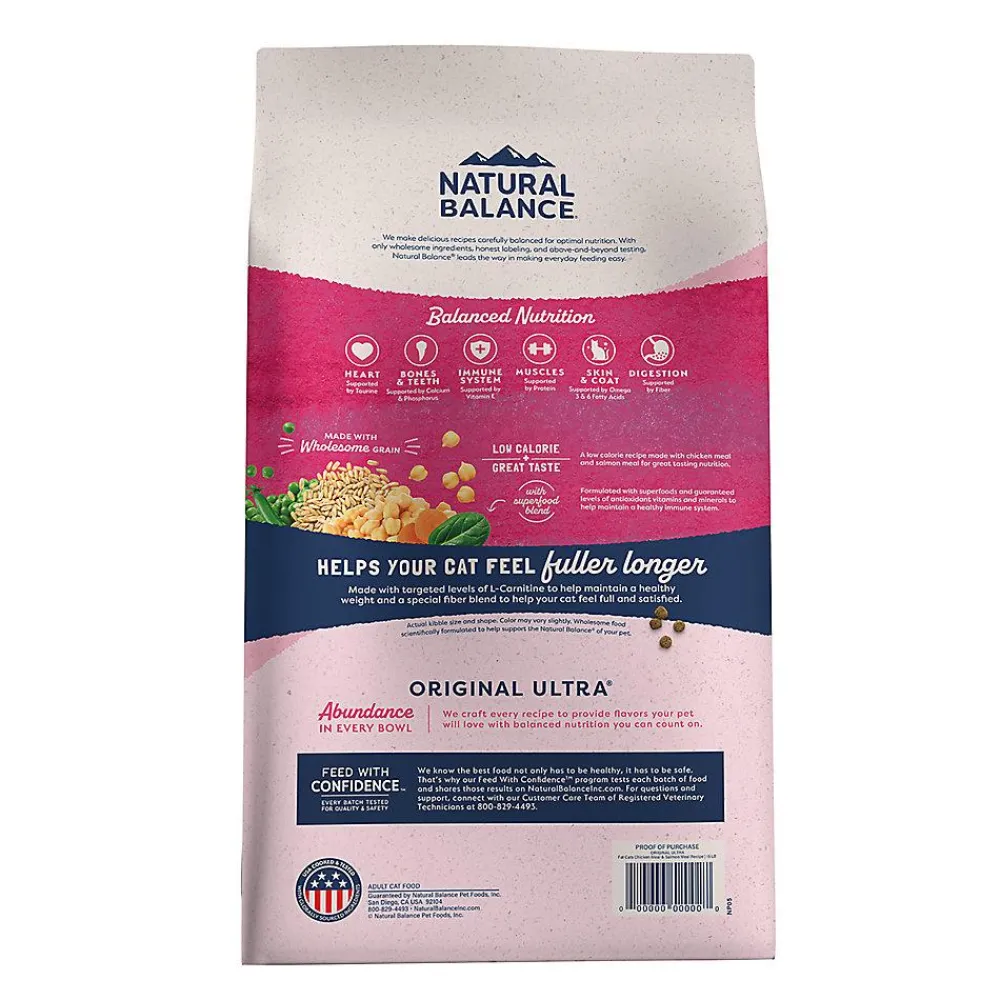 Natural Balance Pet Foods Dry Food^Natural Balance Original Ultra Fat Cats Chicken Meal & Salmon Meal Recipe Dry Cat Food, 6-lb