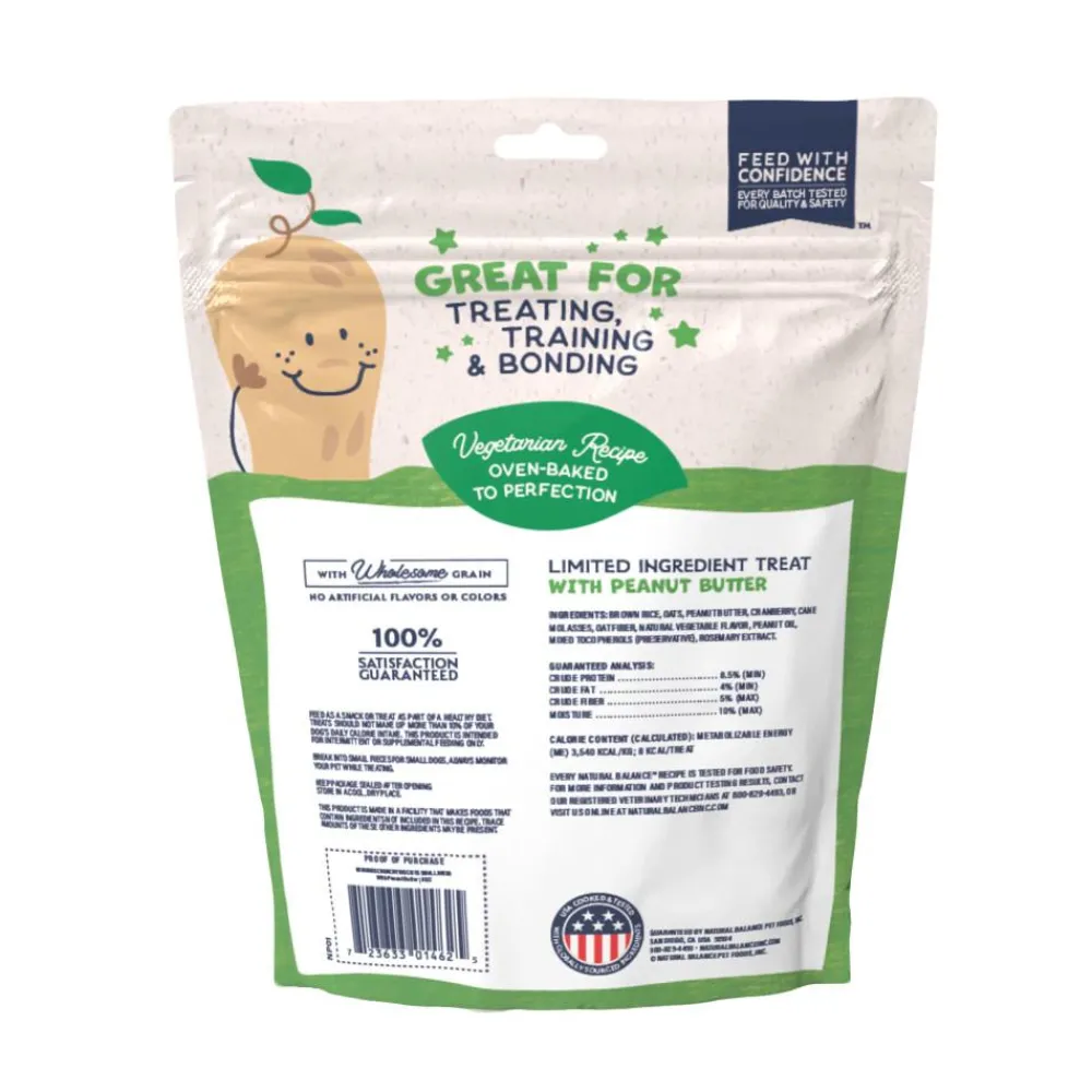 Natural Balance Pet Foods Biscuits & Crunchy Treats^Natural Balance Rewards Crunchy Biscuits Bite-Size with Peanut Butter Small Breed Dog Treats, 8-oz