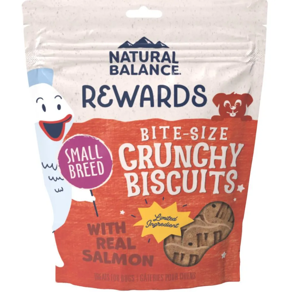 Natural Balance Pet Foods Biscuits & Crunchy Treats^Natural Balance Rewards Crunchy Biscuits Bite-Size with Real Salmon Small Breed Dog Treats, 8-oz