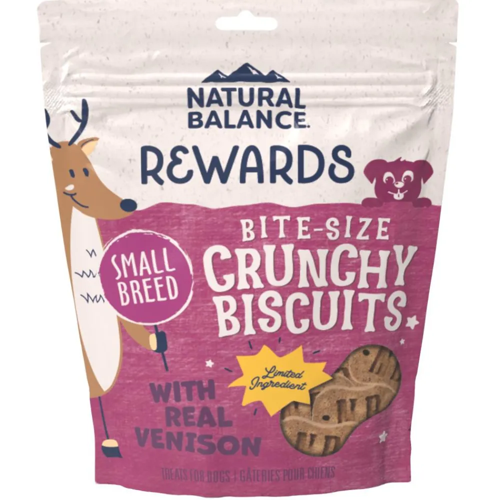 Natural Balance Pet Foods Biscuits & Crunchy Treats^Natural Balance Rewards Crunchy Biscuits Bite-Size with Real Venison Small Breed Dog Treats, 8-oz