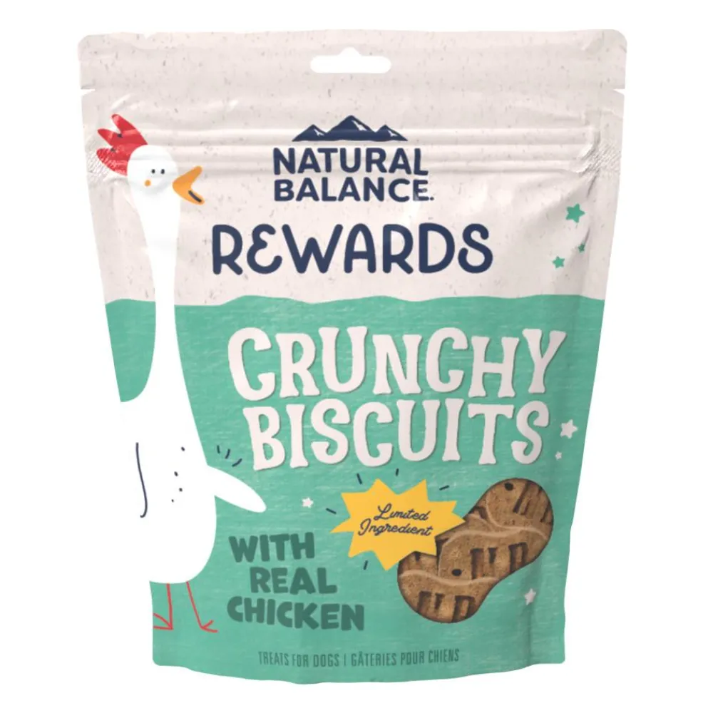 Natural Balance Pet Foods Biscuits & Crunchy Treats^Natural Balance Rewards Crunchy Biscuits with Real Chicken Dog Treats, 14-oz