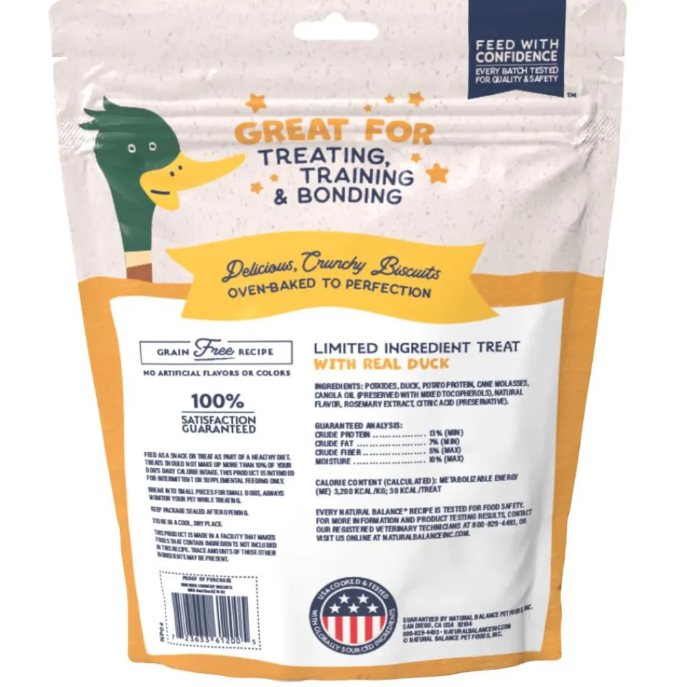 Natural Balance Pet Foods Biscuits & Crunchy Treats^Natural Balance Rewards Crunchy Biscuits with Real Duck Dog Treats, 14-oz