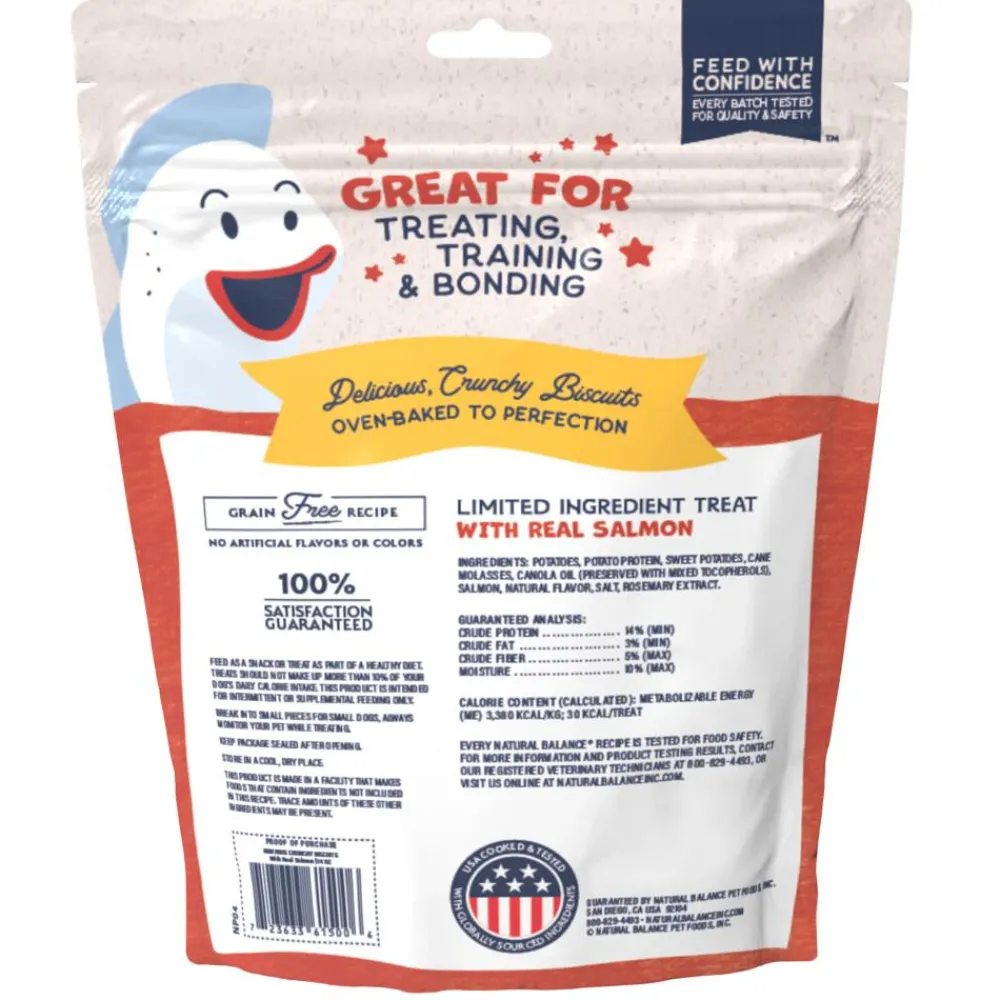 Natural Balance Pet Foods Biscuits & Crunchy Treats^Natural Balance Rewards Crunchy Biscuits with Real Salmon Dog Treats, 14-oz