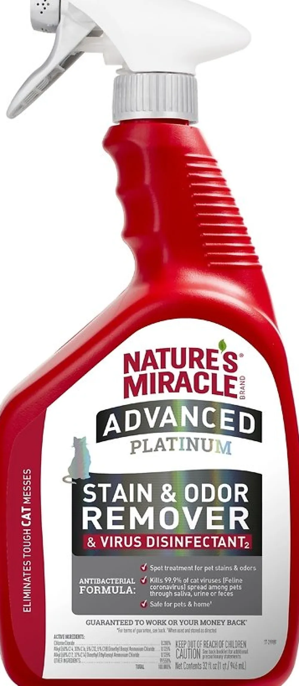 Nature's Miracle Training & Cleaning | Training & Cleaning^Advanced Platinum Cat Stain & Odor Eliminator Spray, 32-oz