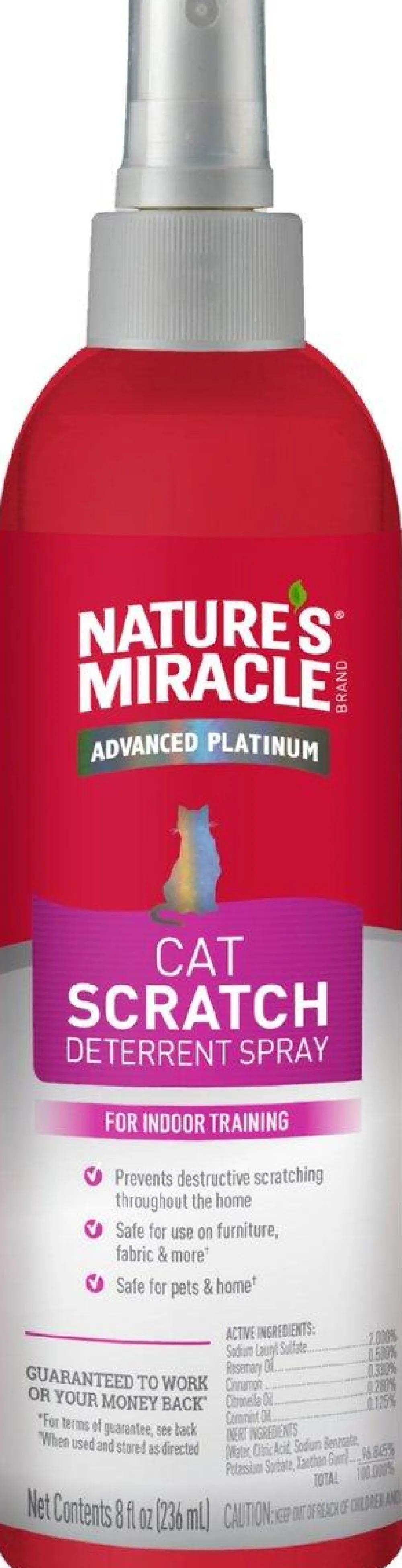 Nature's Miracle Training & Cleaning | Training & Cleaning^Advanced Platinum Scratch Deterrent Spray for Cats, 8-oz