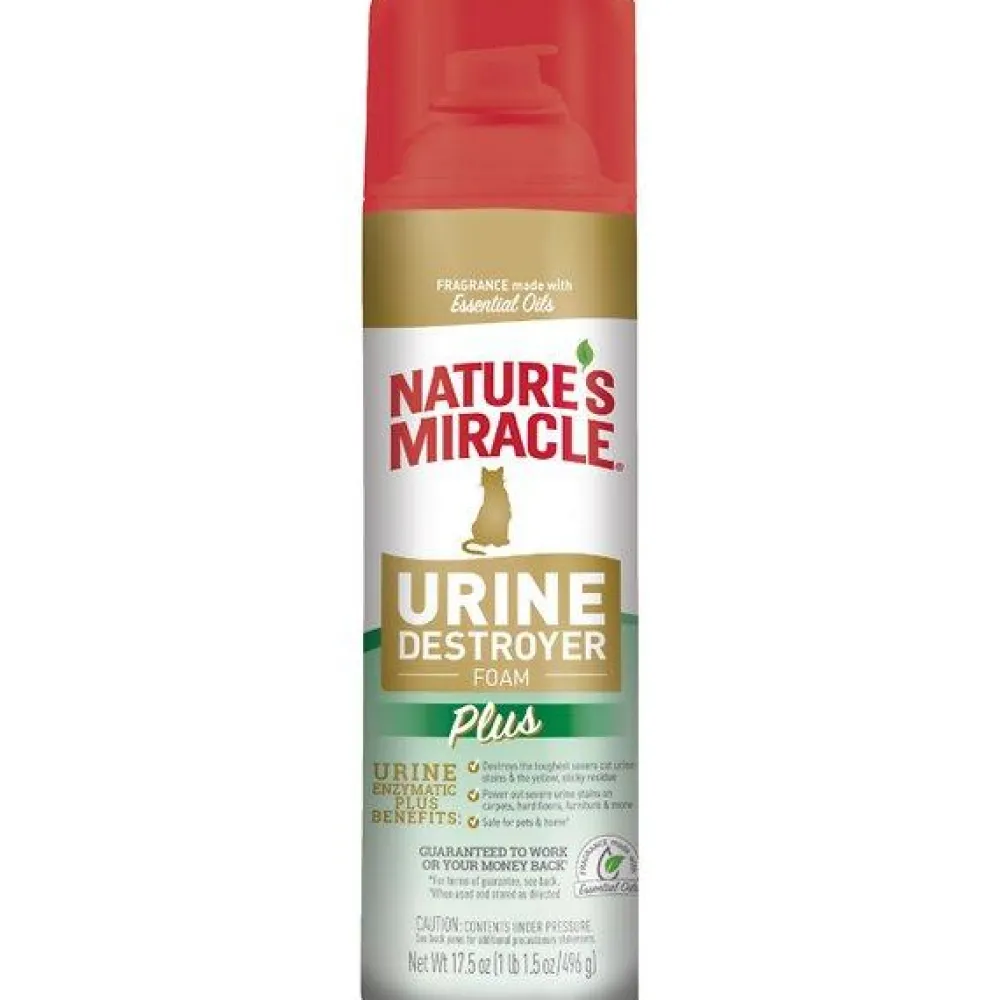 Nature's Miracle Training & Cleaning | Training & Cleaning^Urine Destroyer Foam Plus Aerosol Spray for Cats, 17.5-oz
