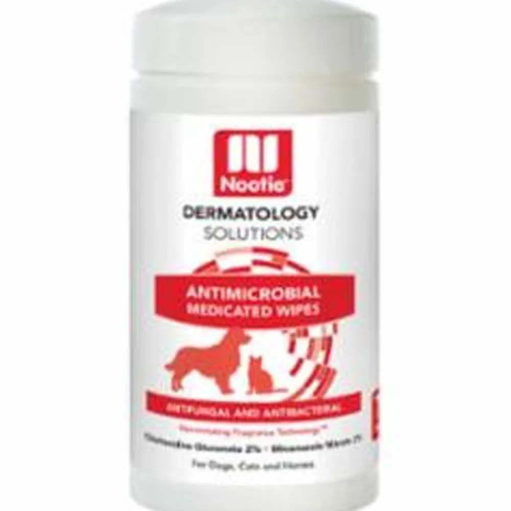 Nootie Healthcare | Healthcare^Dermatology Solutions Antimicrobial Medicated Wipes For Dogs & Cats, 70-count