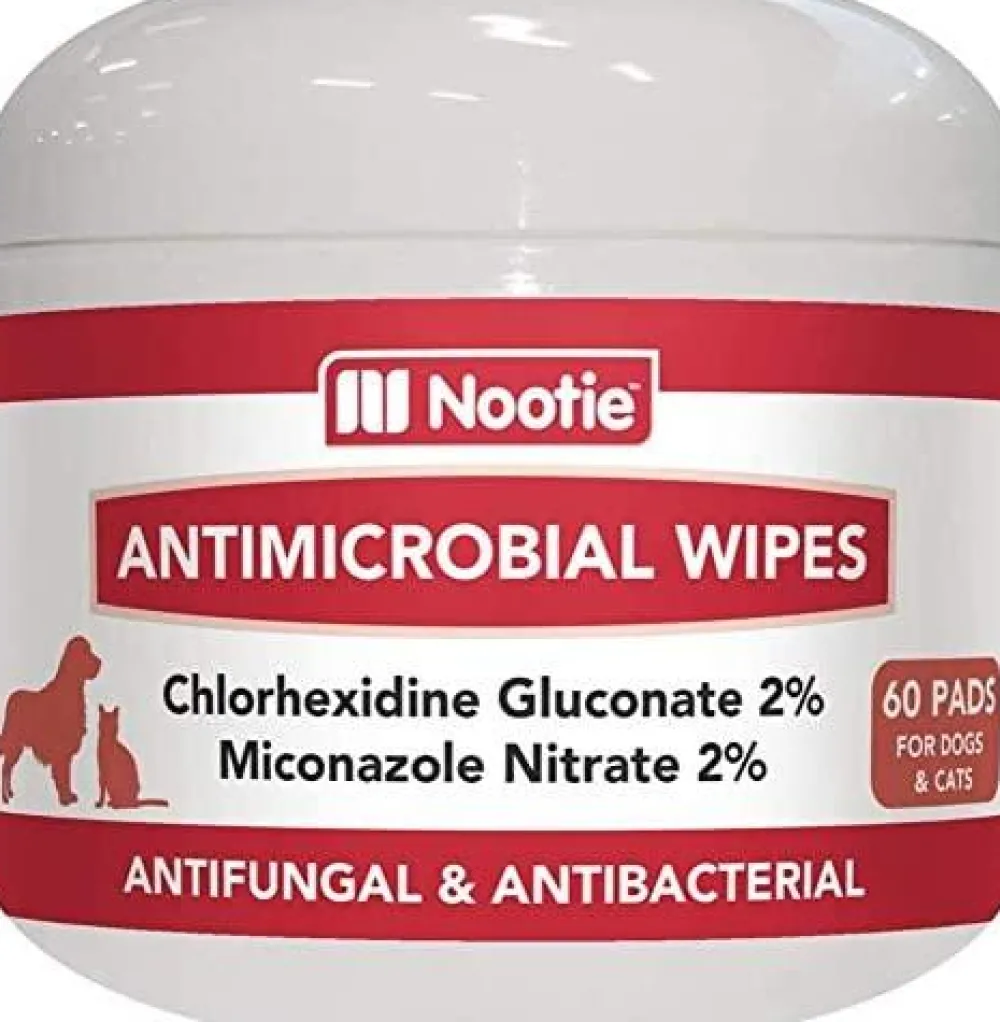 Nootie Healthcare | Healthcare^Dermatology Solutions Antimicrobial Medicated Wipes for Dogs & Cats, 60-count