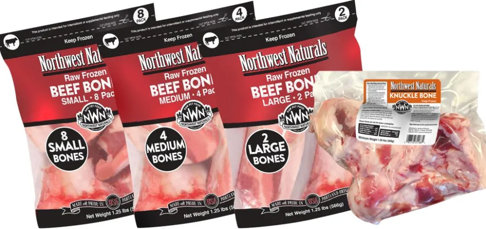 Northwest Naturals Bully Sticks & Natural Chews^Beef Knuckle Bone Frozen Dog Treats, 20-oz