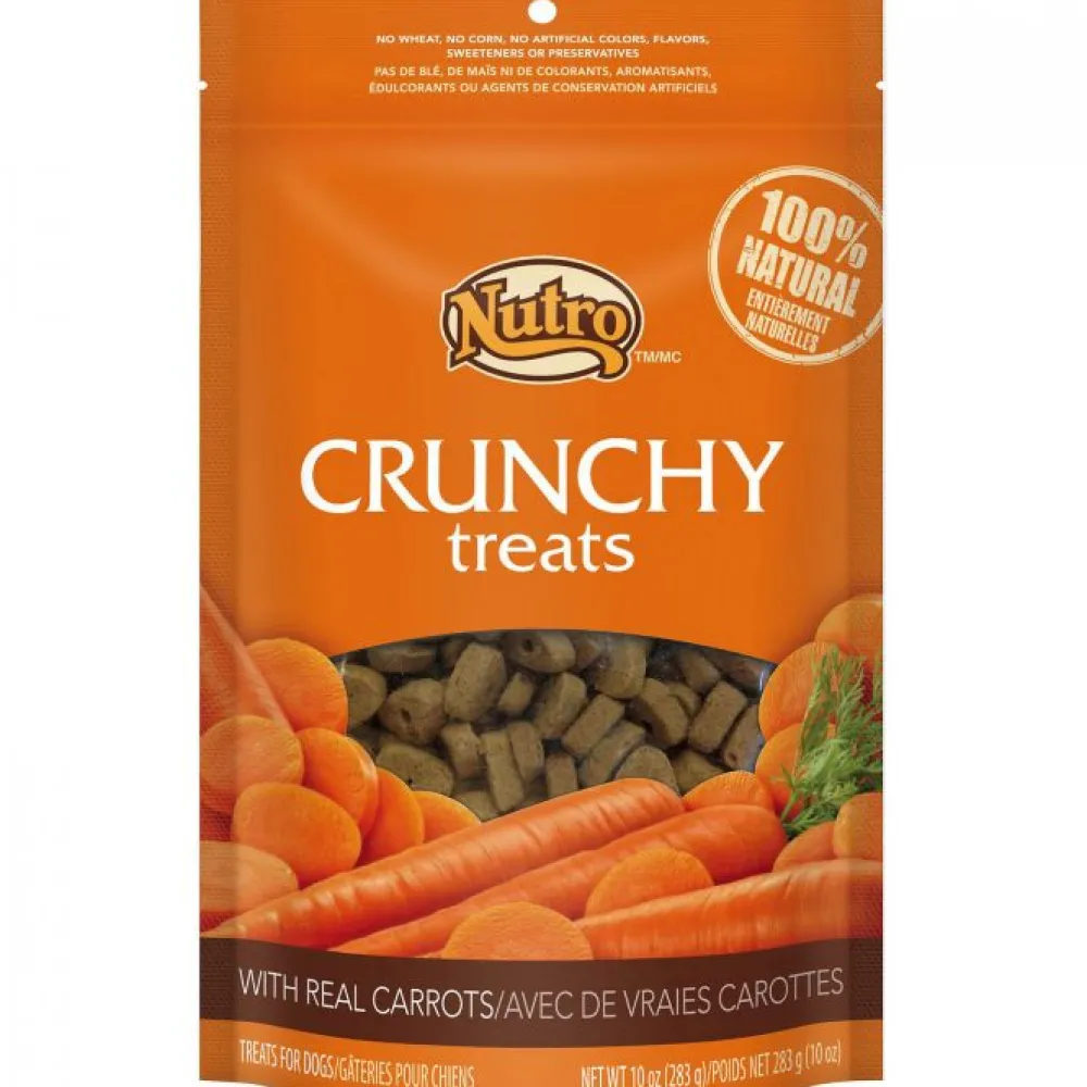 Nutro Biscuits & Crunchy Treats^Crunchy with Real Carrot Dog Treats, 10-oz