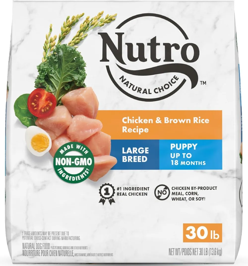 Nutro Dry Food^Natural Choice Chicken & Brown Rice Large Breed Puppy Dry Dog Food, 30-lb