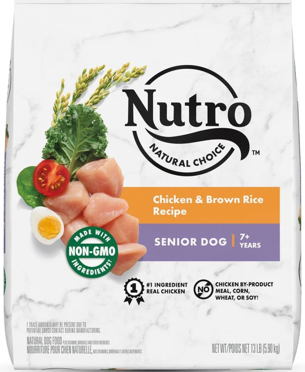 Nutro Dry Food^Natural Choice Chicken & Brown Rice Senior Dry Dog Food, 13-lb
