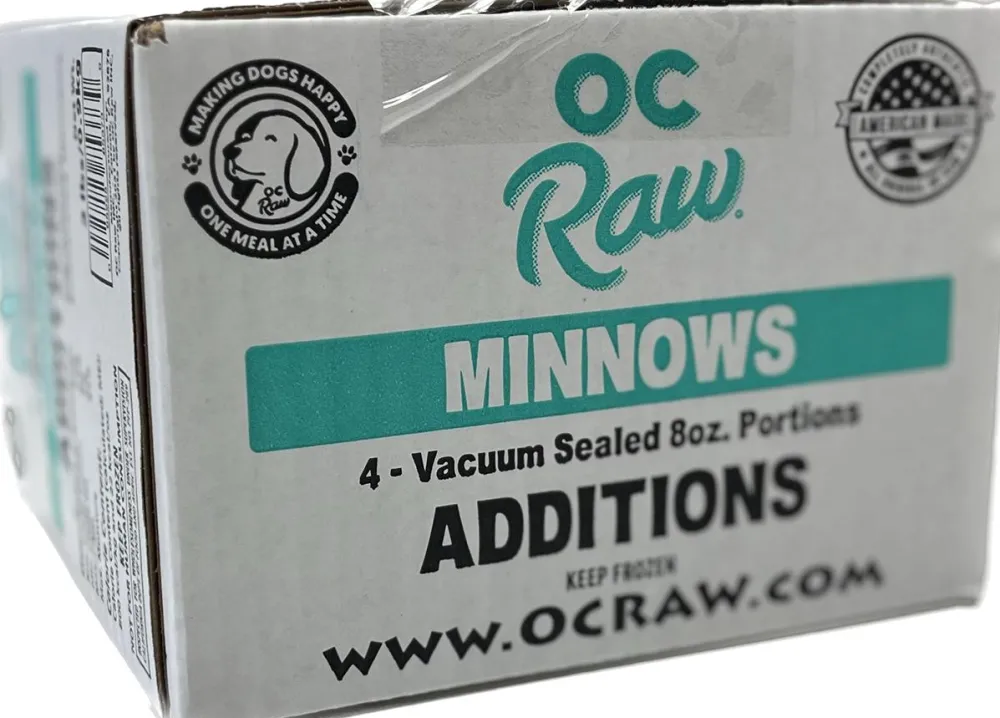 Oc Raw Frozen Food^Additions Minnows Frozen Dog Food, 2-lb