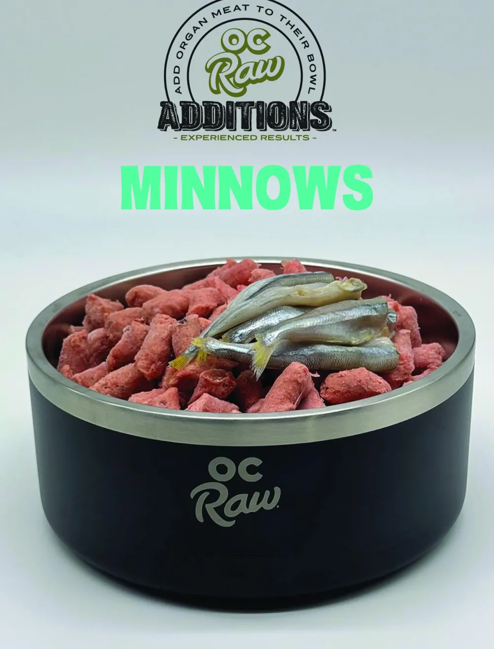Oc Raw Frozen Food^Additions Minnows Frozen Dog Food, 2-lb