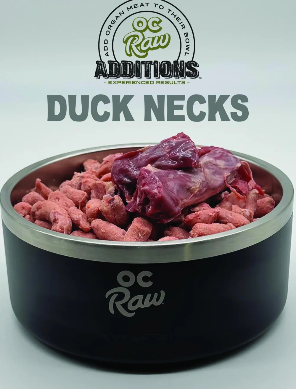 Oc Raw Frozen Food^Additions Whole Duck Neck Frozen Dog Food, 2-lb