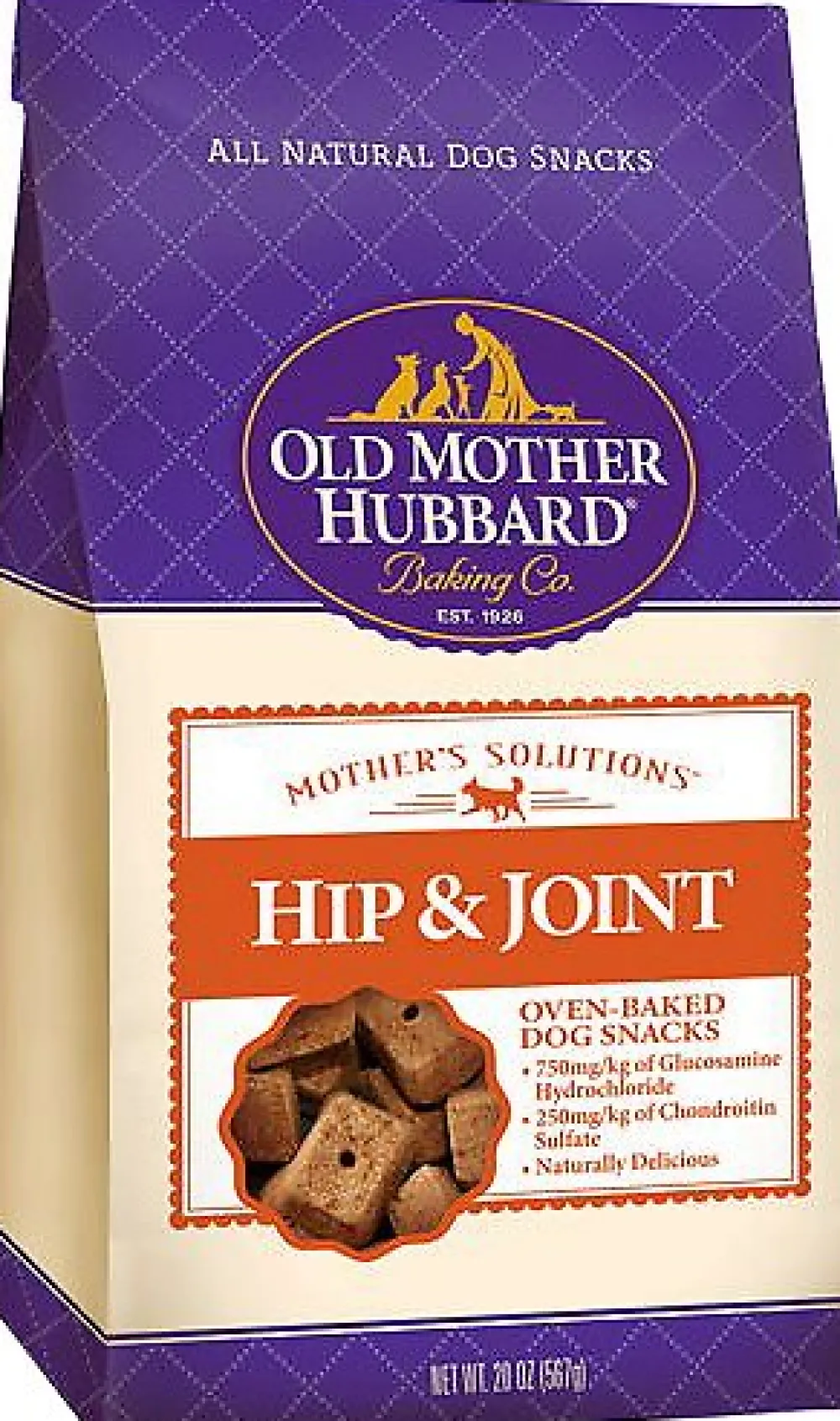 Old Mother Hubbard Biscuits & Crunchy Treats^Mother's Solution's Hip & Joint Baked Dog Treats, 20-oz