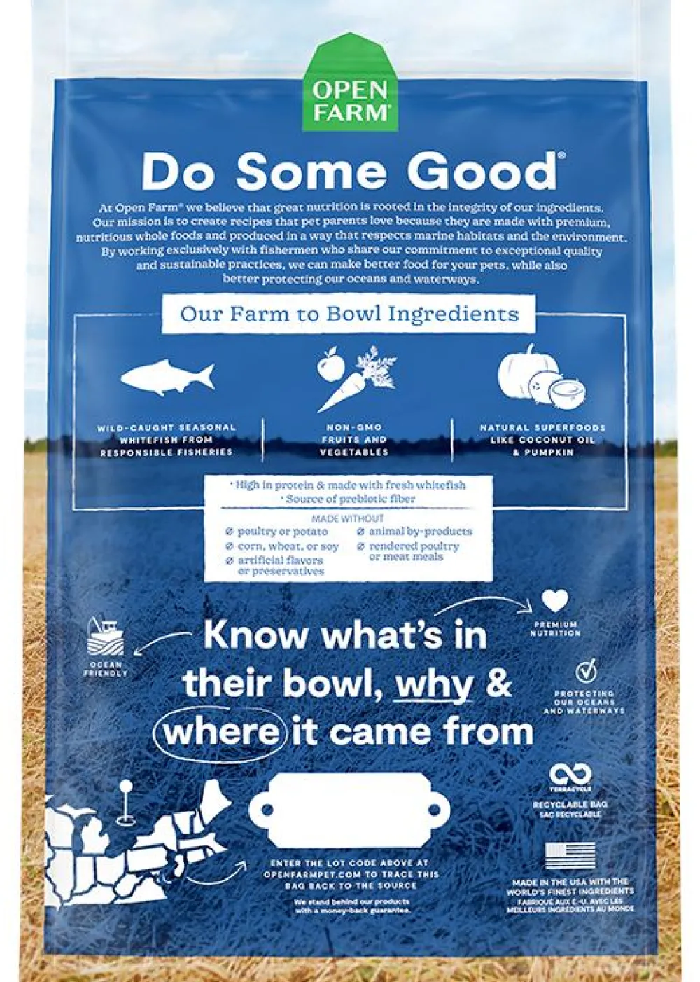 Open Farm Dry Food^Catch-of-the-Season Whitefish Grain-Free Dry Dog Food, 4-lb