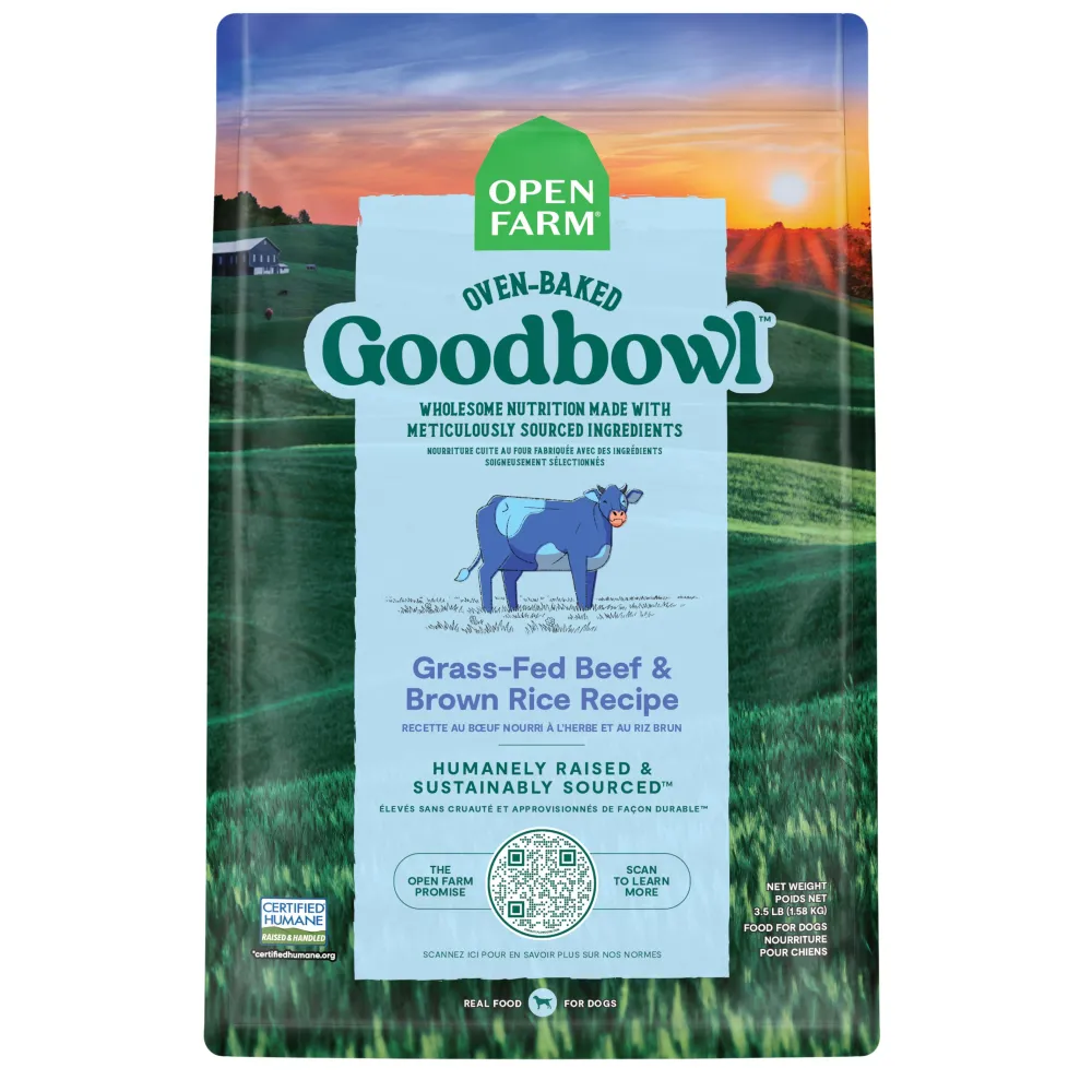 Open Farm Dry Food^Goodbowl Grass-Fed Beef & Brown Rice Dry Dog Food, 3.5-lb