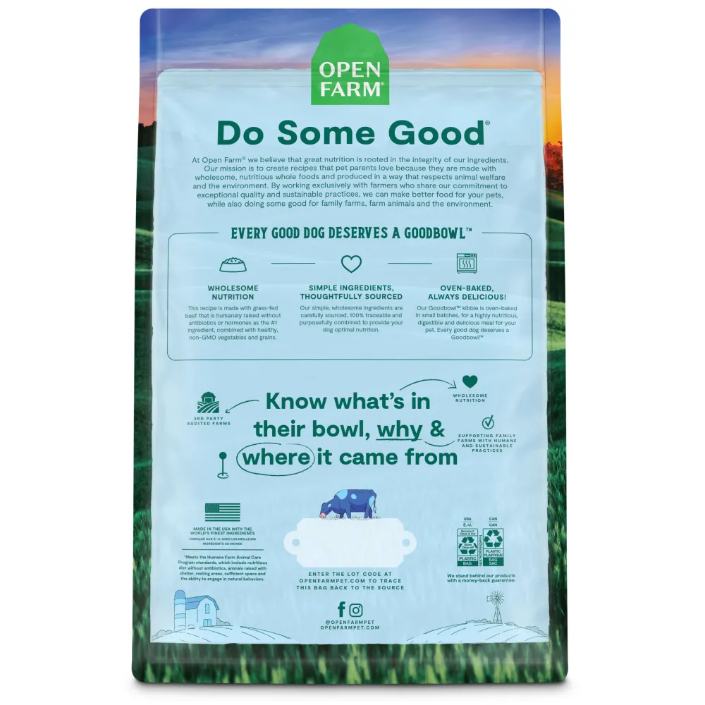 Open Farm Dry Food^Goodbowl Grass-Fed Beef & Brown Rice Dry Dog Food, 3.5-lb