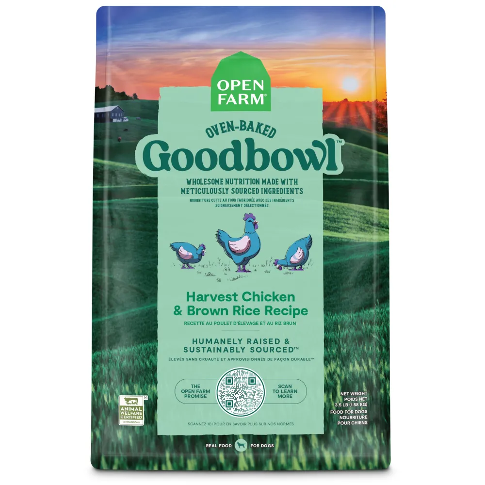 Open Farm Dry Food^Goodbowl Harvest Chicken & Brown Rice Dry Dog Food, 3.5-lb
