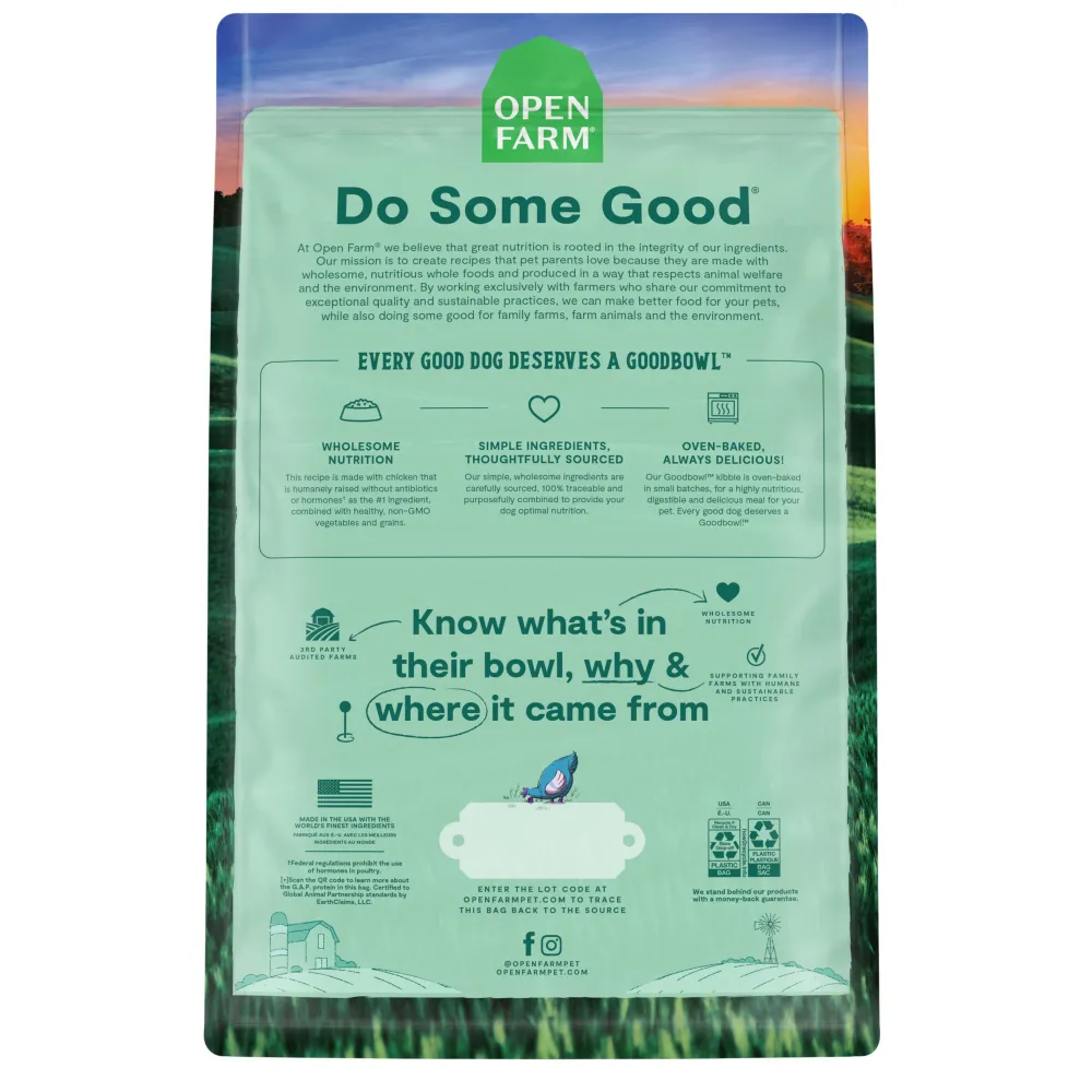Open Farm Dry Food^Goodbowl Harvest Chicken & Brown Rice Dry Dog Food, 3.5-lb