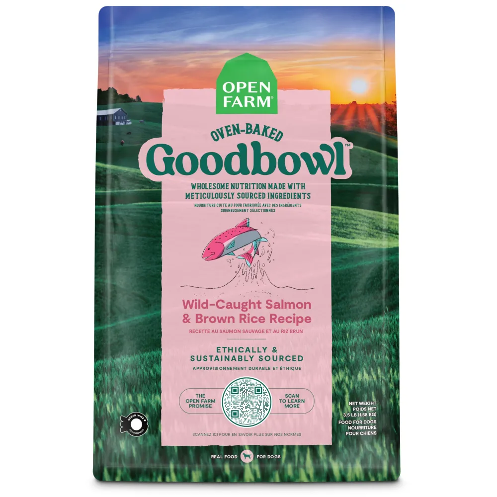 Open Farm Dry Food^Goodbowl Wild-Caught Salmon & Brown Rice Dry Dog Food, 3.5-lb