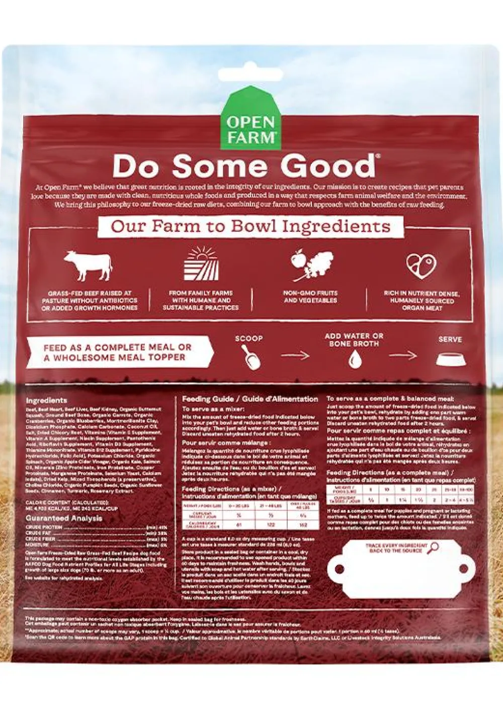 Open Farm Freeze-Dried Food^Grass Fed Beef Recipe Freeze-Dried Raw Dog Food, 13.5-oz