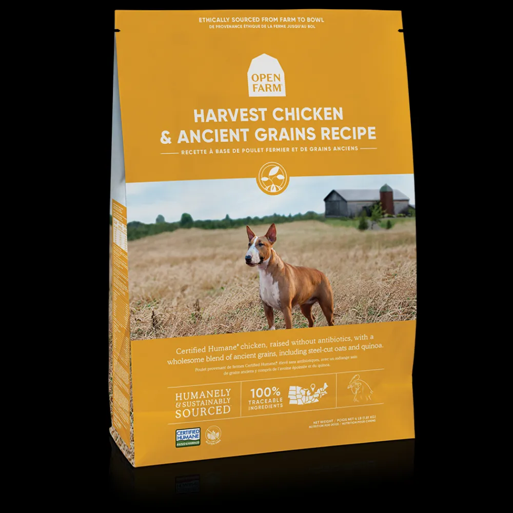 Open Farm Dry Food^Harvest Chicken & Ancient Grains Recipe Dry Dog Food, 4-lb