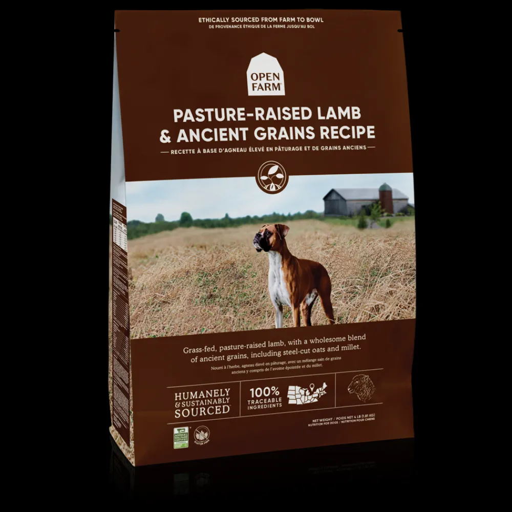 Open Farm Dry Food^Pasture-Raised Lamb & Ancient Grains Recipe Dry Dog Food, 4-lb