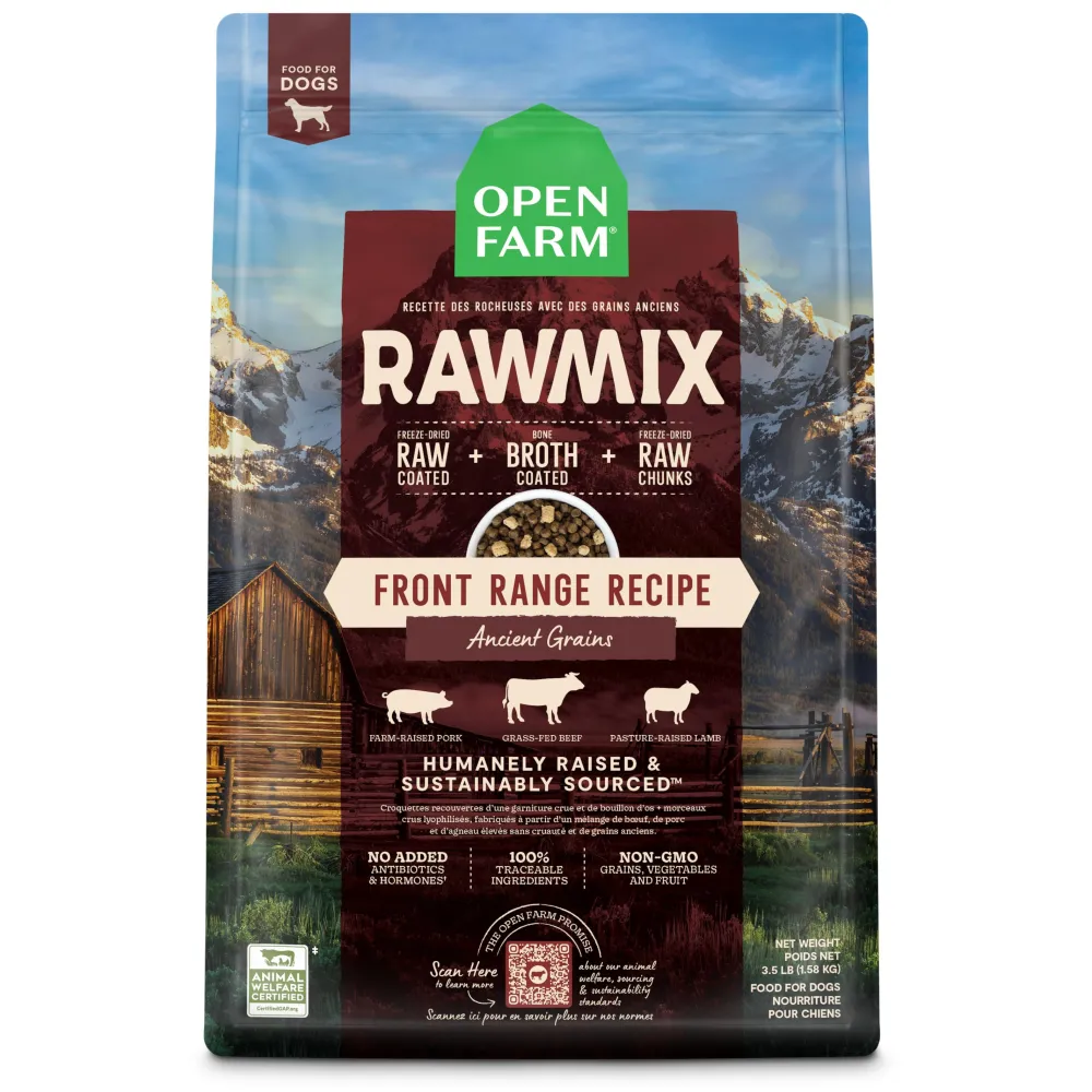 Open Farm Dry Food^RawMix Front Range Ancient Grains Dry Dog Food, 3.5-lb