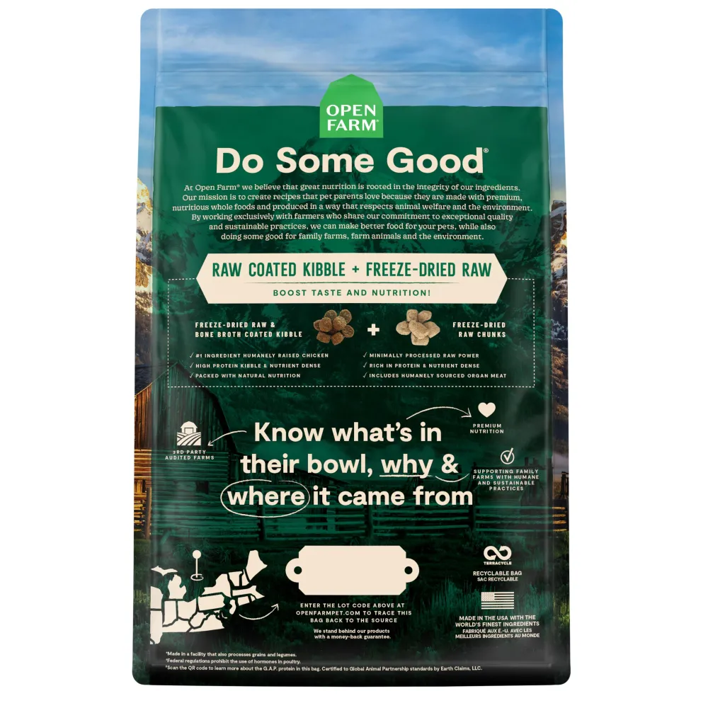 Open Farm Dry Food^RawMix Open Prairie Grain-Free Dry Dog Food, 3.5-lb