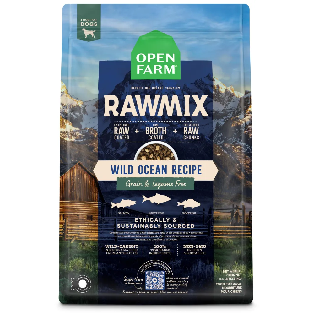Open Farm Dry Food^RawMix Wild Ocean Grain-Free Dry Dog Food, 3.5-lb