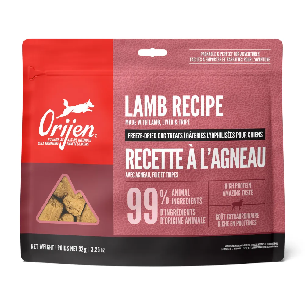 Orijen Freeze-Dried Treats^Grass-Fed Lamb Grain-Free Freeze-Dried Dog Treats, 3.25-oz