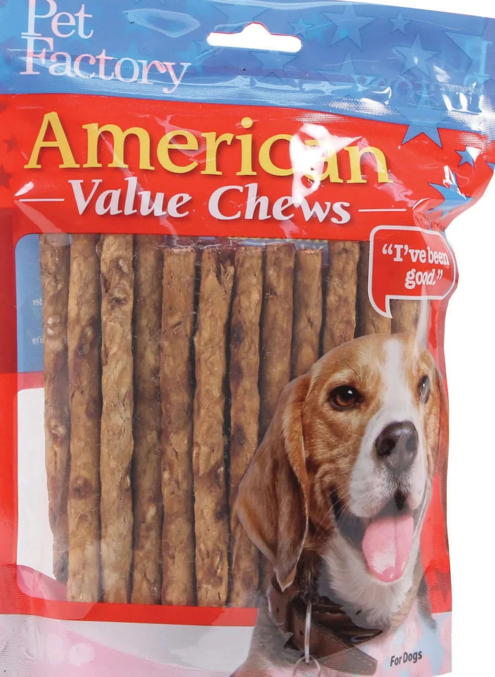 Pet Factory Bully Sticks & Natural Chews^American Value Chews Chicken Flavored Munchie Roll Dog Treats, 40-pk