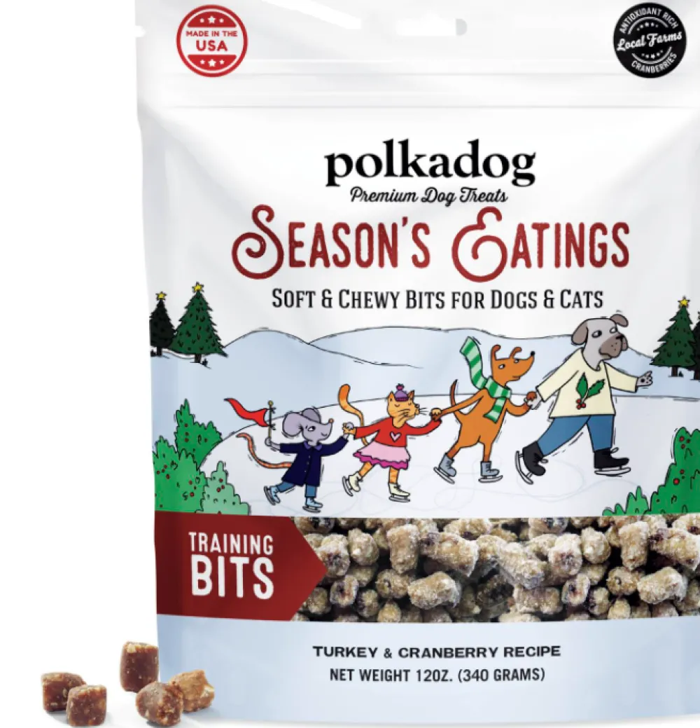 Polkadog Biscuits & Crunchy Treats^Bakery Season's Eatings Dog Treats, 12-oz