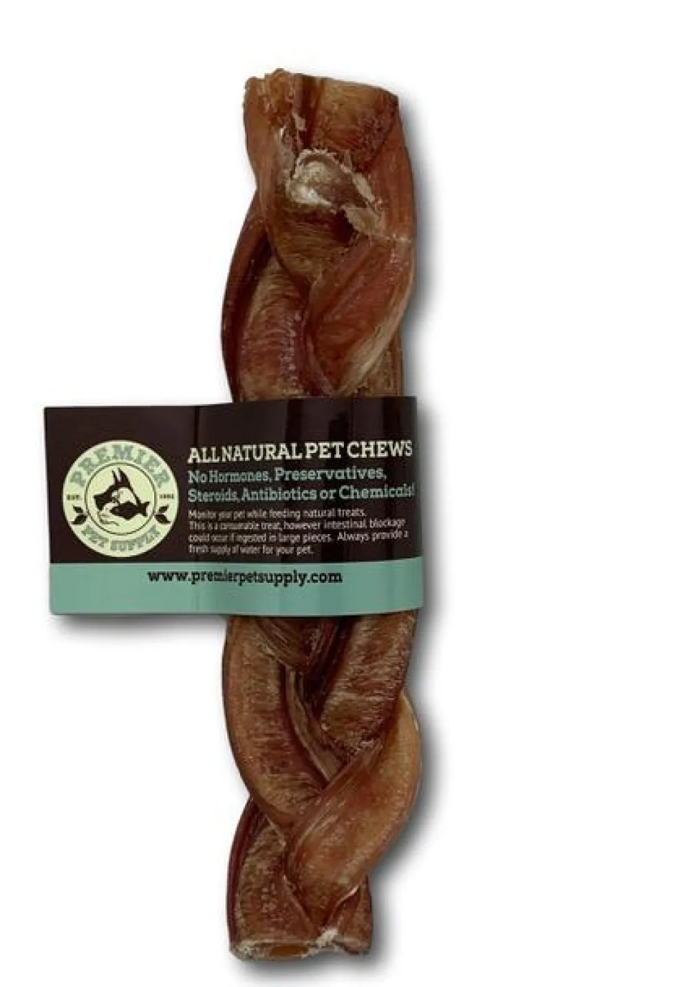 Premier Pet Supply Bully Sticks & Natural Chews^Braided Bully Stick Dog Treats, 6-in