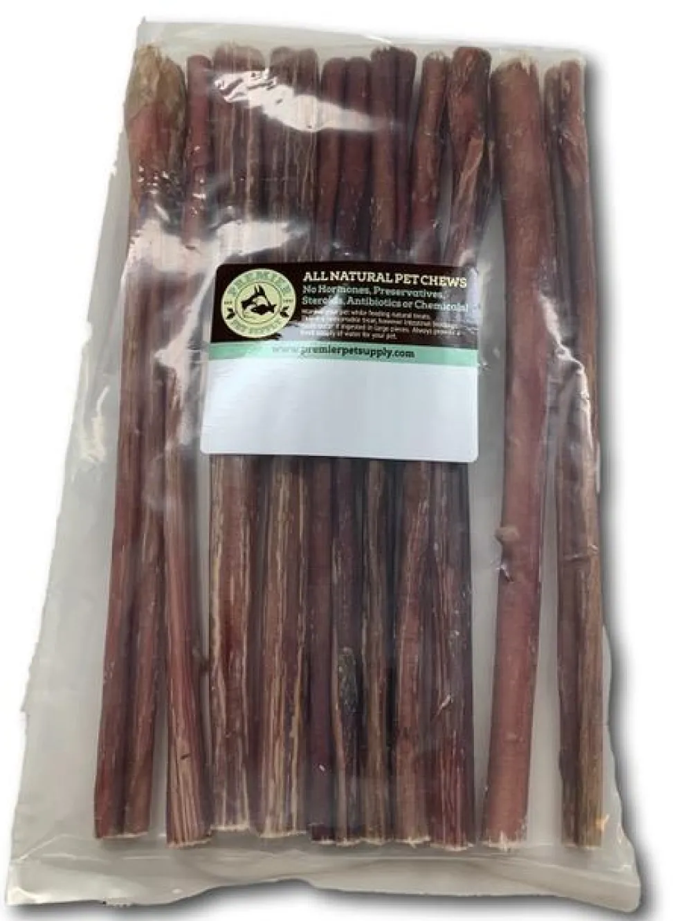 Premier Pet Supply Bully Sticks & Natural Chews^Bully Stick Dog Treats, 12-in, 10-pk