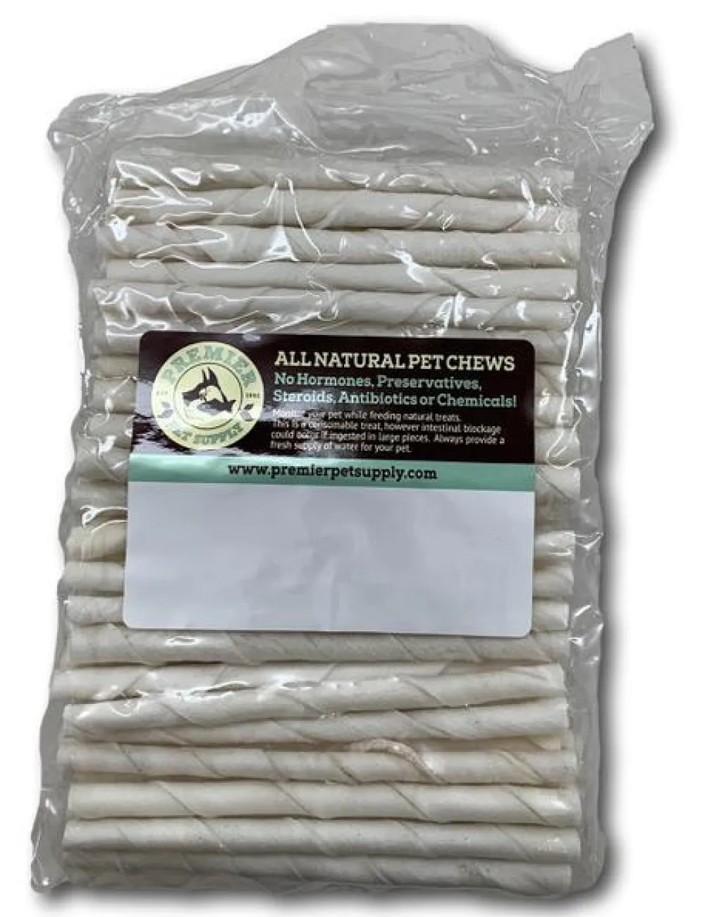 Premier Pet Supply Bully Sticks & Natural Chews^Rawhide Twists Dog Treats, 100-pk