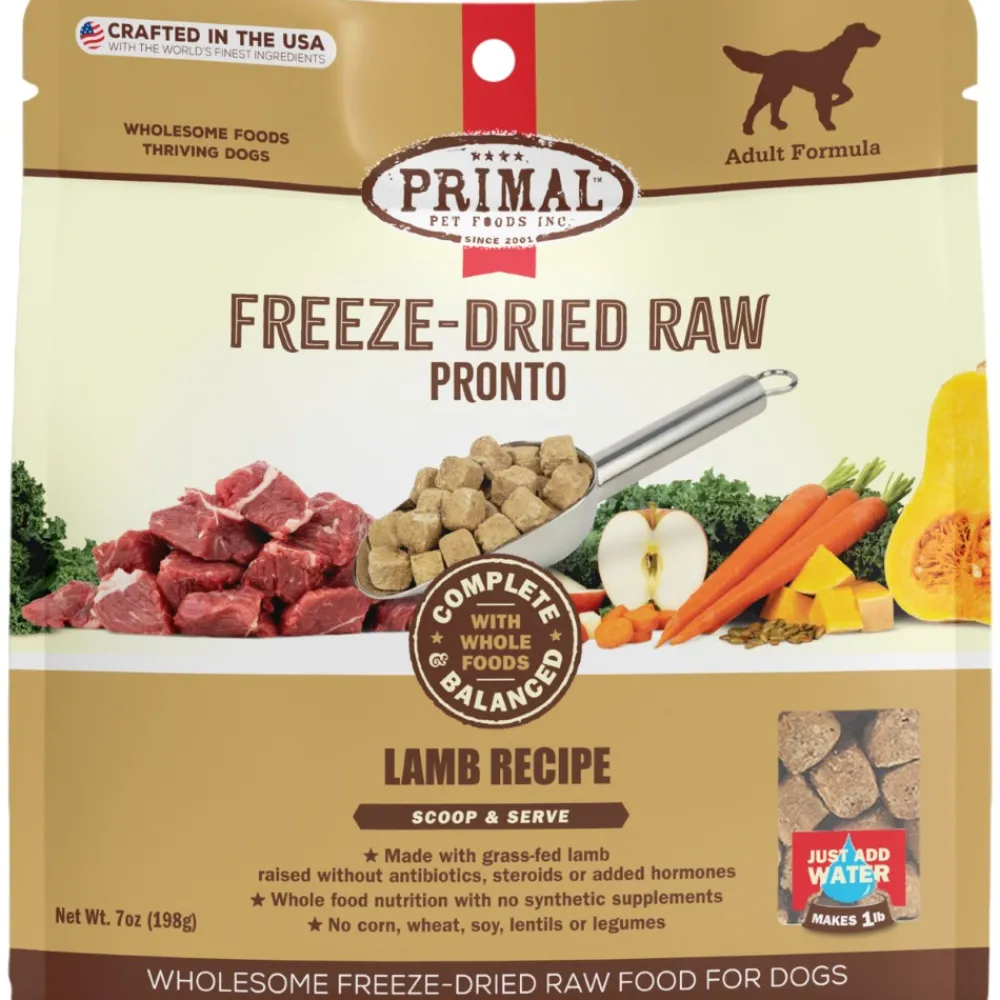 Primal Pet Foods Freeze-Dried Food^Primal Pronto Raw Freeze-Dried Lamb Recipe Dog Food, 7-oz