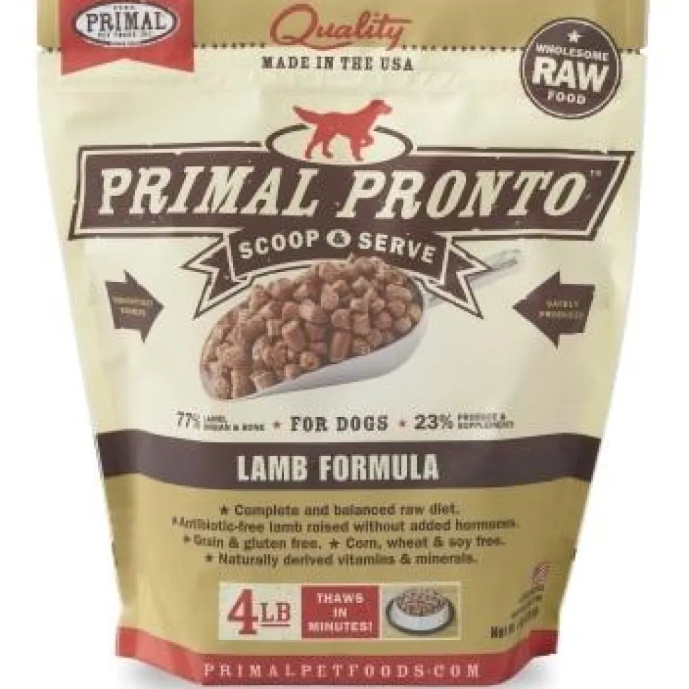 Primal Pet Foods Frozen Food^Primal Pronto Raw Frozen Lamb Formula Dog Food, 4-lb