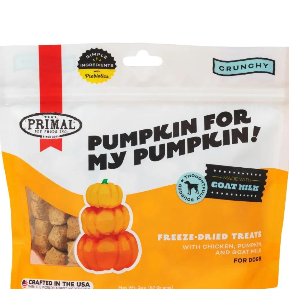 Primal Pet Foods Freeze-Dried Treats^Primal Pumpkin For My Pumpkin Chicken with Goat Milk Freeze-Dried Dog Treats, 2-oz