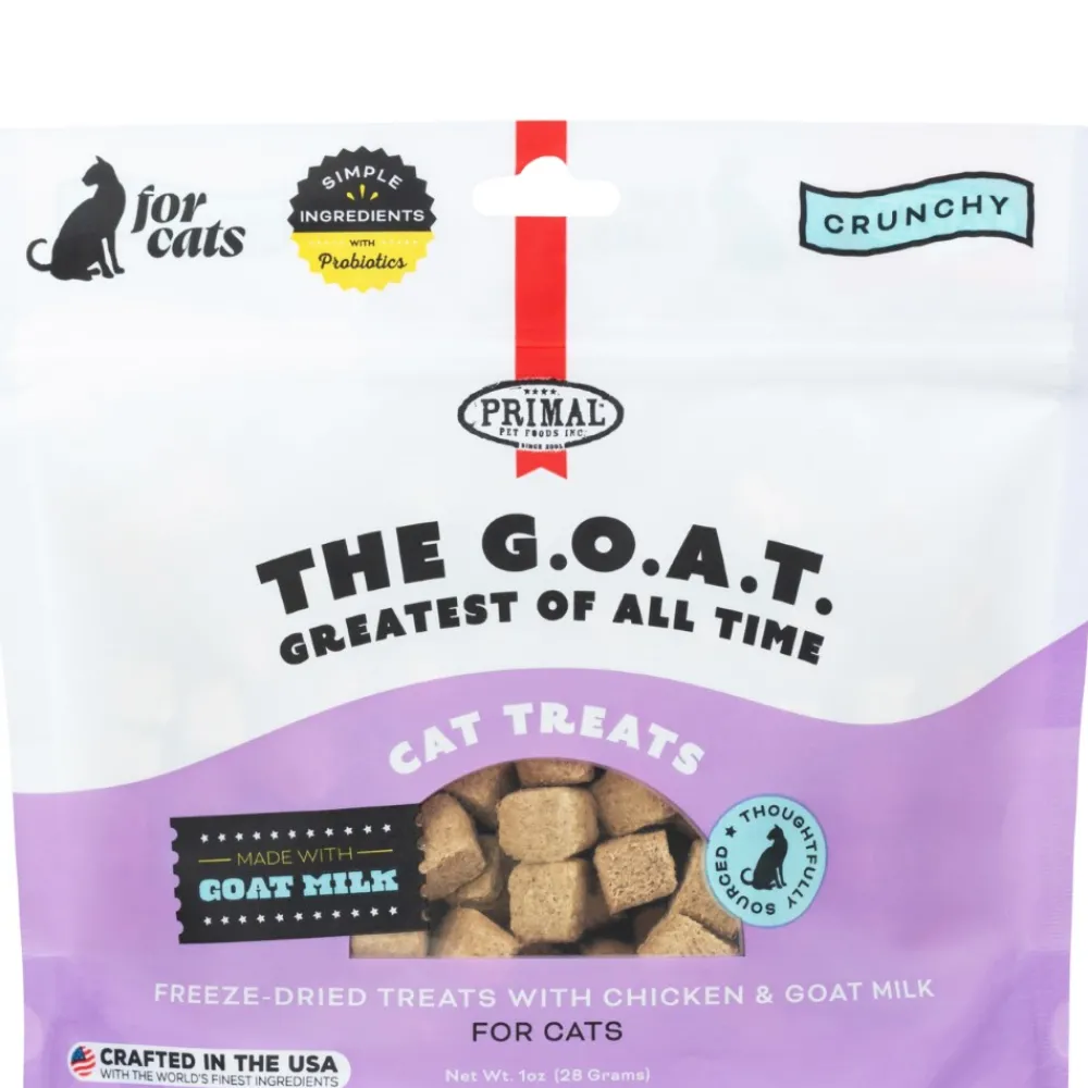 Primal Pet Foods Freeze-Dried Treats^Primal The G.O.A.T. Chicken & Goat Milk Freeze-Dried Cat Treats, 1-oz