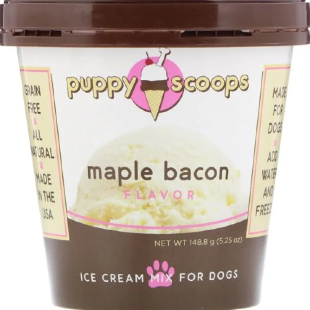 Puppy Cake Cakes^Puppy Scoops Ice Cream Mix Maple Bacon Flavored Dog Treats, 5.25-oz