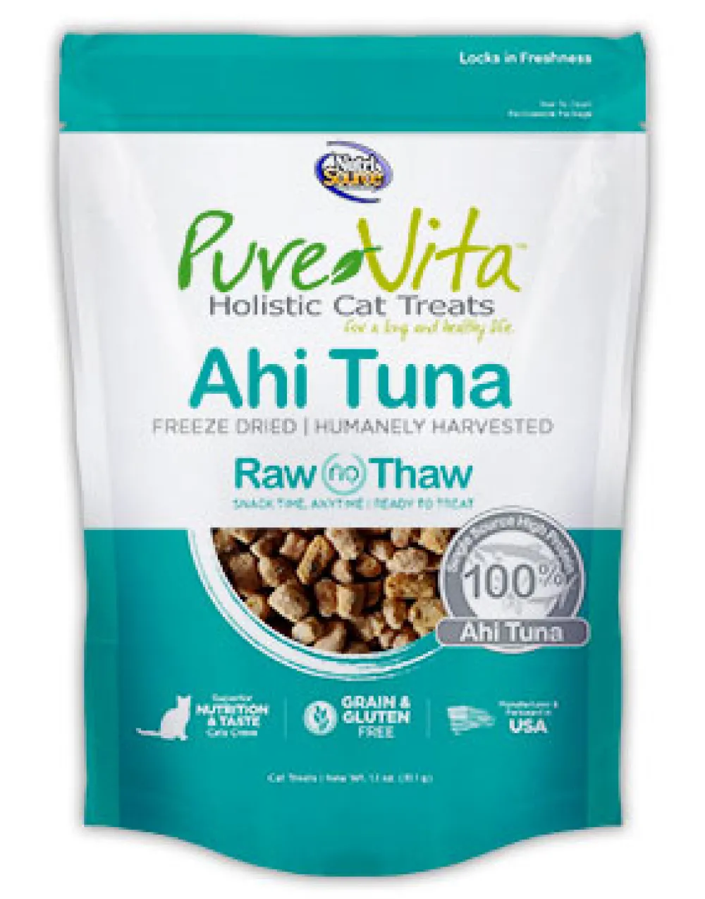 Purevita Freeze-Dried Treats^Freeze Dried Delights for Cats Ahi Tuna 1.1-oz (**)
