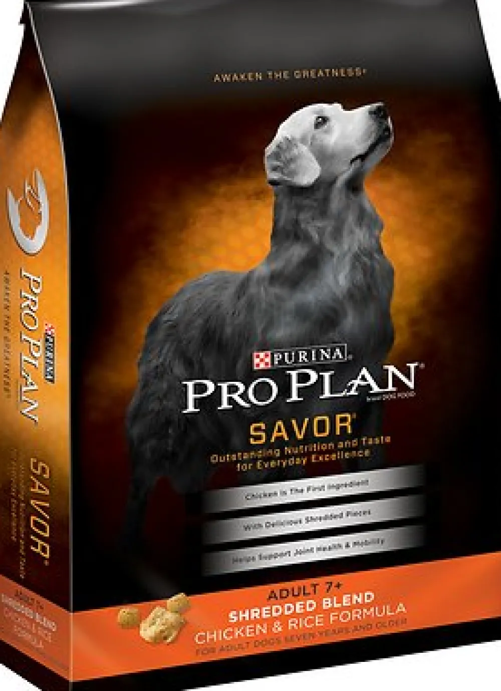 Purina Pro Plan Dry Food^Savor Adult 7+ Shredded Blend Chicken & Rice Formula Dry Dog Food, 6-lb