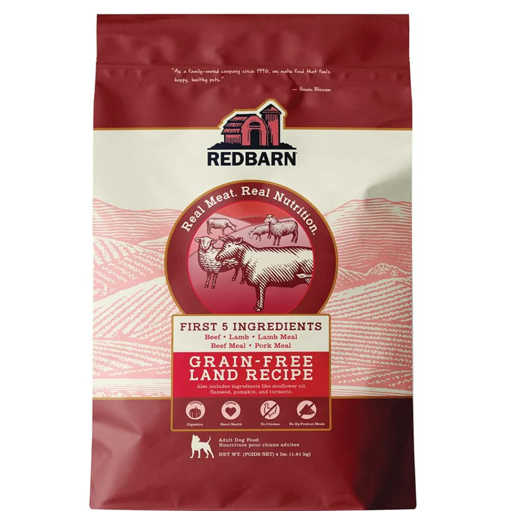 Redbarn Pet Products Dry Food^Redbarn Grain-Free Land Recipe Dry Dog Food, 4-lb