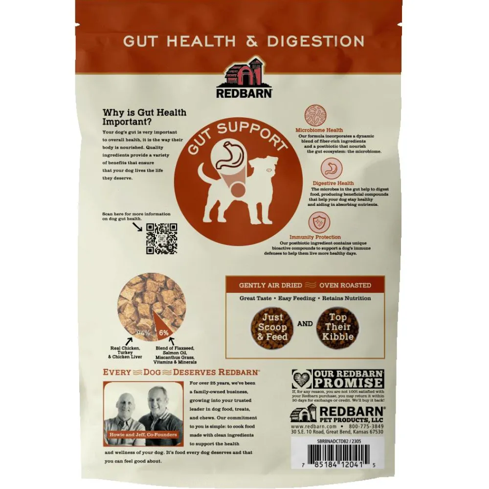 Redbarn Pet Products Air-Dried & Dehydrated Food^Redbarn Gut Health & Digestion Chicken & Turkey Air-Dried Dog Food, 2-lb